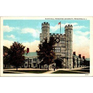 Vintage Postcard – Blair Hall, Princeton University, Princeton NJ – Gothic
